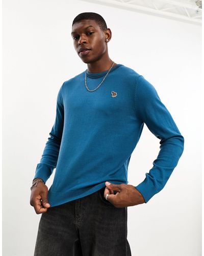 PS by Paul Smith Pull en maille ras - Bleu