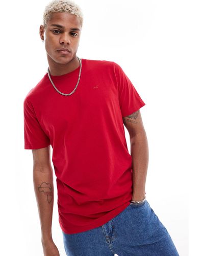 Hollister T-shirt girocollo rossa - Rosso