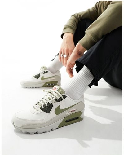 Nike Air max 90 - baskets - kaki/taupe - Vert