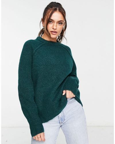 ASOS – locker geschnittener pullover - Grün