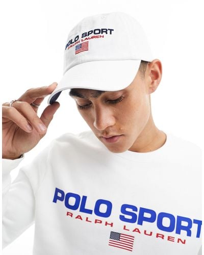 Polo Ralph Lauren Sport Capsule Logo Twill Baseball Cap - White