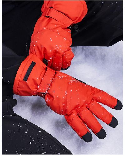 ASOS 4505 – ski-handschuhe - Rot