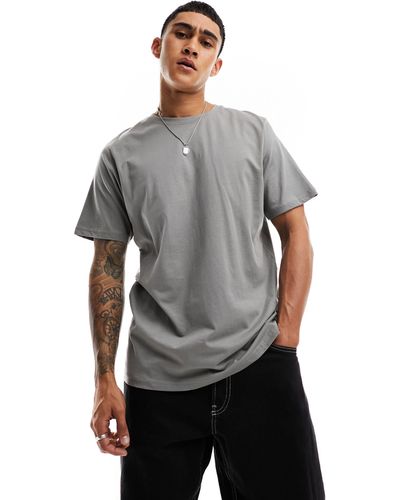 Pull&Bear Basic T-shirt - Gray