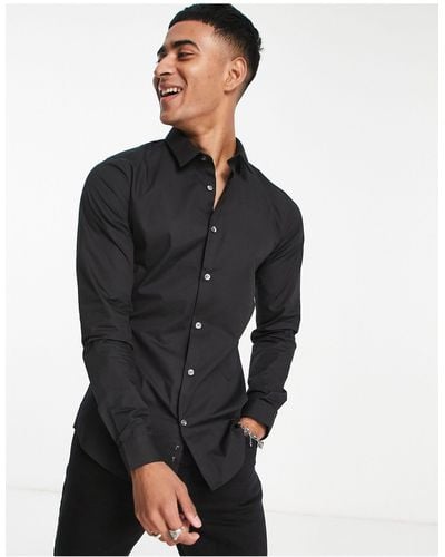 French Connection Skinny Fit Shirt - Black