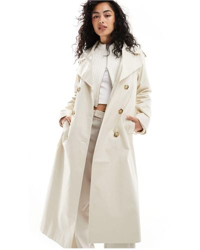 & Other Stories Relaxed Belted Trench Coat - Natural