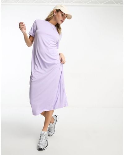 Monki Maxi T-shirt Dress - Purple