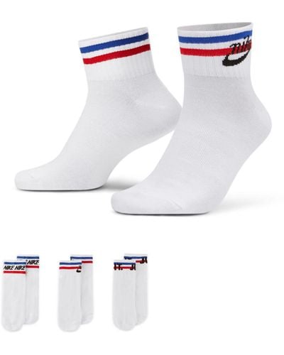 Nike Nike Everyday Essential 3 Pack Ankle Socks - White