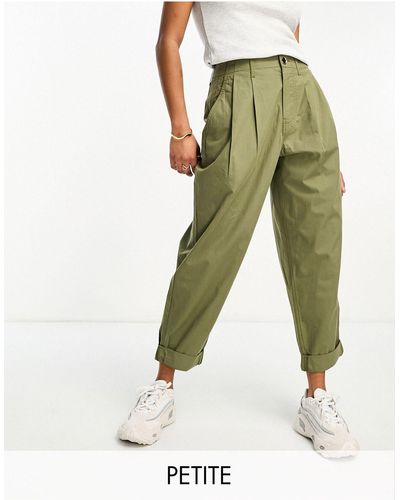 River Island Cargo Pants With Turned Hem - White