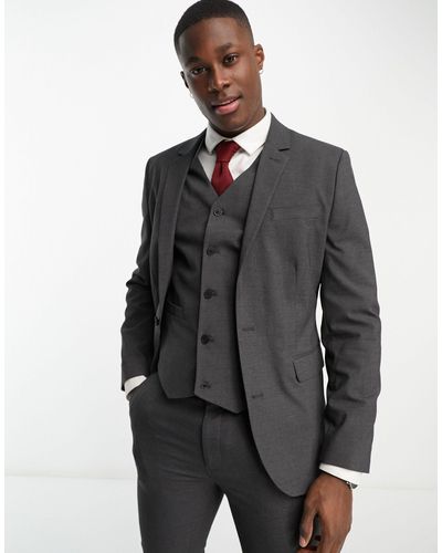 ASOS Skinny Suit Jacket - Gray