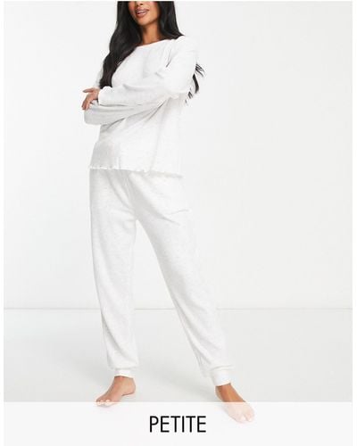 New Look Ribbed jogger Pant - White