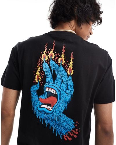 Santa Cruz Ritual Screaming Hand T-shirt - Blue