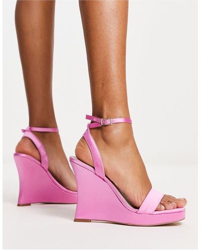 ALDO Nuala Curved Wedge Sandals - Pink