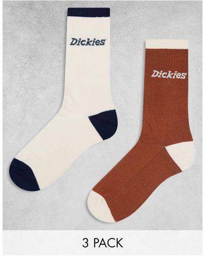 Dickies Two Pack Ness City Socks - White