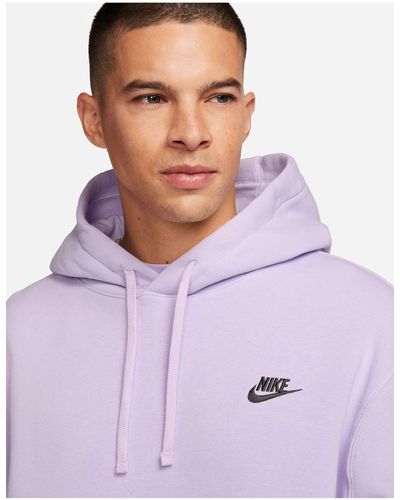 Nike Club - vignette - sweat à capuche - mauve - Violet