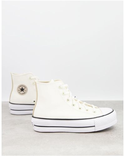 Converse Chuck Taylor - Lift - Hoge Sneakers Met Plateauzool - Wit