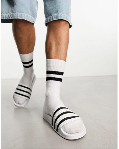adidas Originals – adilette – e sandalen - Weiß