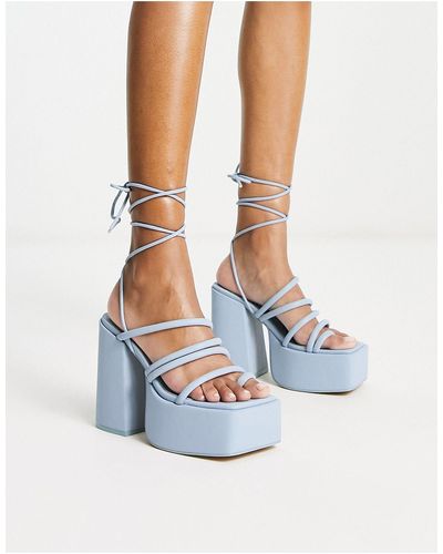 Daisy Street – absatzsandalen - Blau