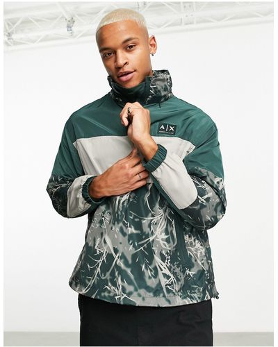 Armani Exchange Windbreakers in Natural for Men Lyst UK