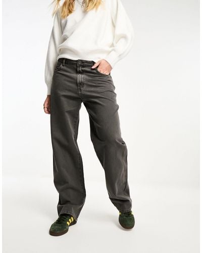 Pull&Bear Pantalon ample d'ensemble style utilitaire - gris délavé - Vert