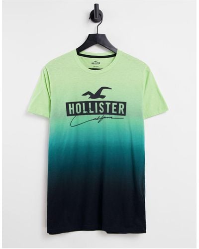 Hollister Front Logo Ombre T-shirt - Green