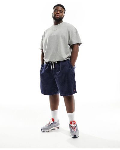 Polo Ralph Lauren Big & tall – prepster – chino-shorts aus cord - Blau