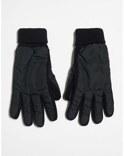 ASOS – gepolsterte handschuhe - Schwarz