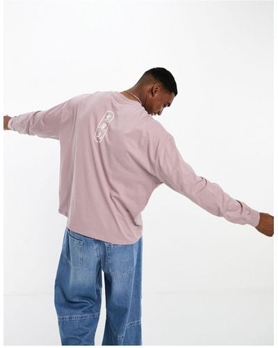ASOS Oversized Long Sleeve T-shirt - Pink