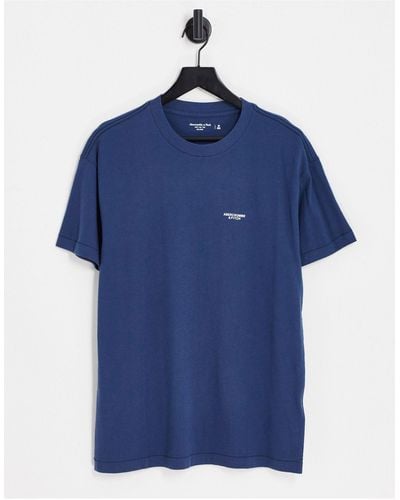 Abercrombie & Fitch Smallscale Logo T-shirt - Blue