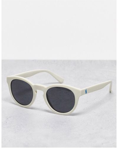 Ralph Lauren Polo Round Sunglasses - White