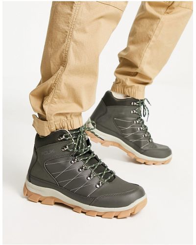 French Connection Hike Boots - Green