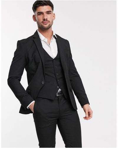 New Look Skinny Suit Jacket - Black