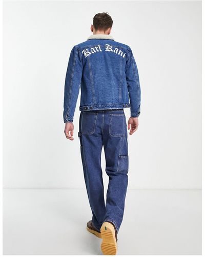 Karlkani Old english - giacca di jeans - Blu