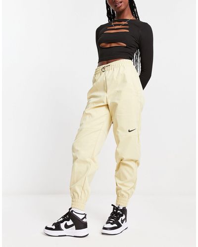 Nike Swoosh Woven Cargo Trousers - Natural
