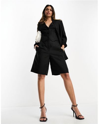 AllSaints Co-ord Petra Linen Shorts - Black