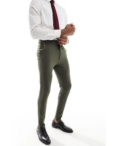 ASOS Super Skinny Suit Trouser - Green