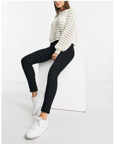 Y.A.S Sayo - Skinny Jeans Met Hoge Taille - Wit