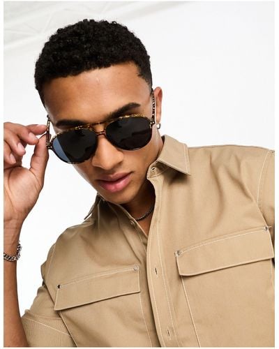 Only & Sons Aviator Sunglasses - Natural