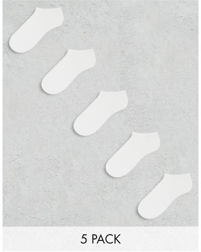 ASOS 5 Pack Trainer Socks - White