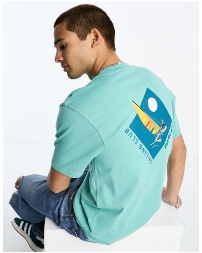 Parlez Heel - T-shirt Met Print Op - Blauw