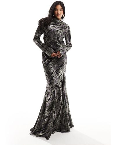 ASOS Long Sleeve Maxi Dress - Black