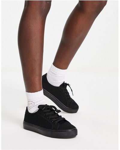 ASOS Dizzy Lace-up Trainers - Black