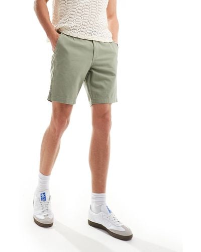 New Look Chino Shorts - Green