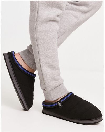 Polo Ralph Lauren Sutton scuff - chaussons rembourrées - et bleu - Noir