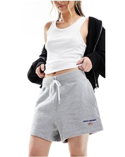 Polo Ralph Lauren – sport capsule – shorts aus em jersey mit logo - Schwarz