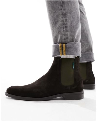 PS by Paul Smith Cedric Suede Chelsea Boots - Black