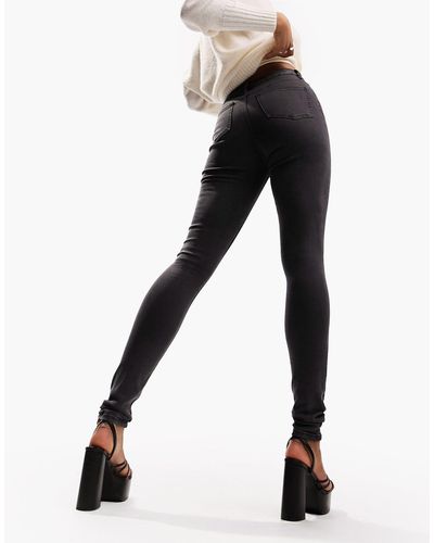 ASOS Asos design tall - ultimate - jeans skinny slavato - Nero
