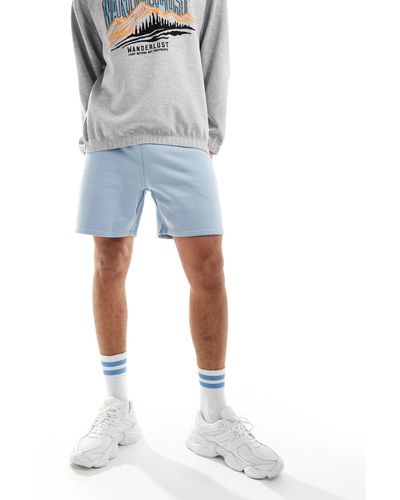 ASOS – oversize-shorts aus robustem material - Blau