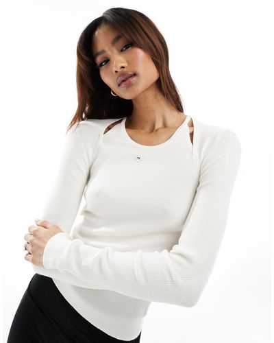 Miss Sixty Cut Out Kit Top - White