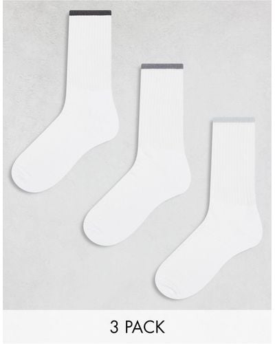 ASOS 3 Pack Sports Socks - White