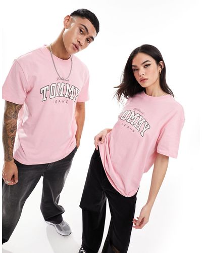 Tommy Hilfiger – unisex-t-shirt - Pink